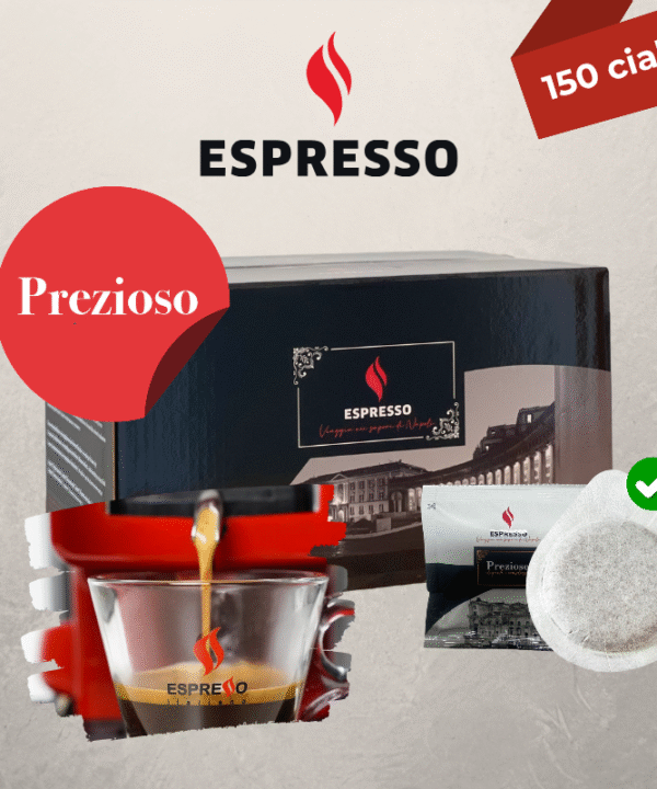 Espresso – Dosettes ESE 44mm (cialde) – Prezioso – 150 pcs