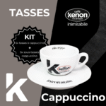 Kit de 6 Tasses + sous-tasses - Cappuccino