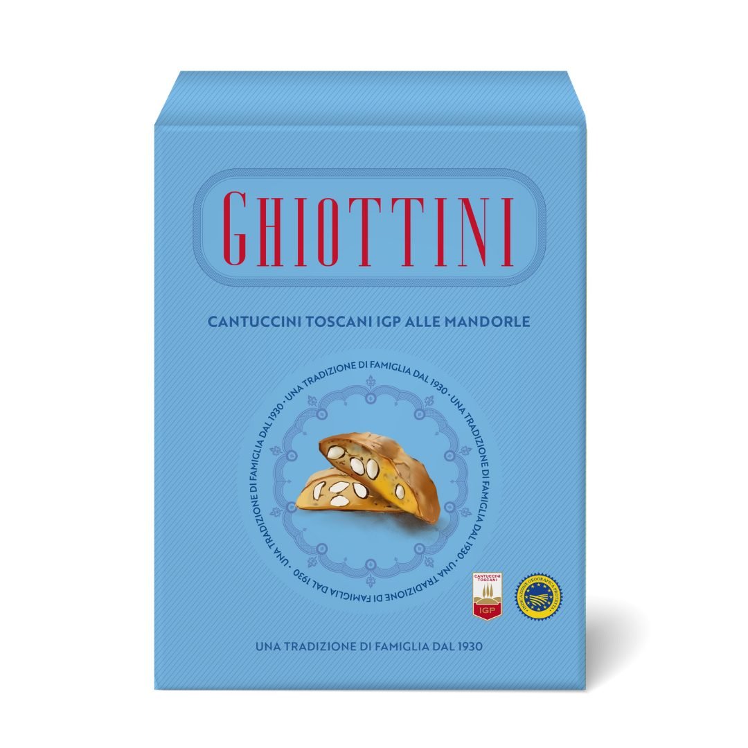 Ghiottii-Cantuccini-amandel-200GR Biscuits – Cantuccini aux amandes – 200gr – Image 1