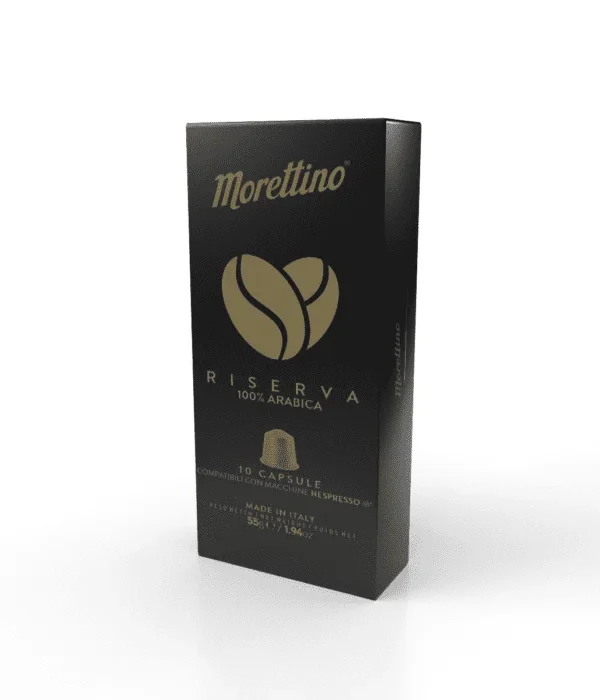 Morettino – Capsules compatibles Nespresso® – Riserva 100% Arabica – 10 pcs
