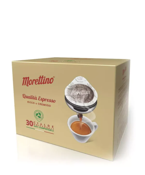 Morettino – Dosettes ESE 44mm (cialde) – Qualità Espresso – 30 pcs