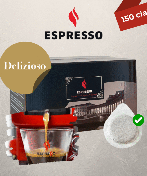 Espresso – Dosettes ESE 44mm (cialde) – Delizioso – 150 pcs