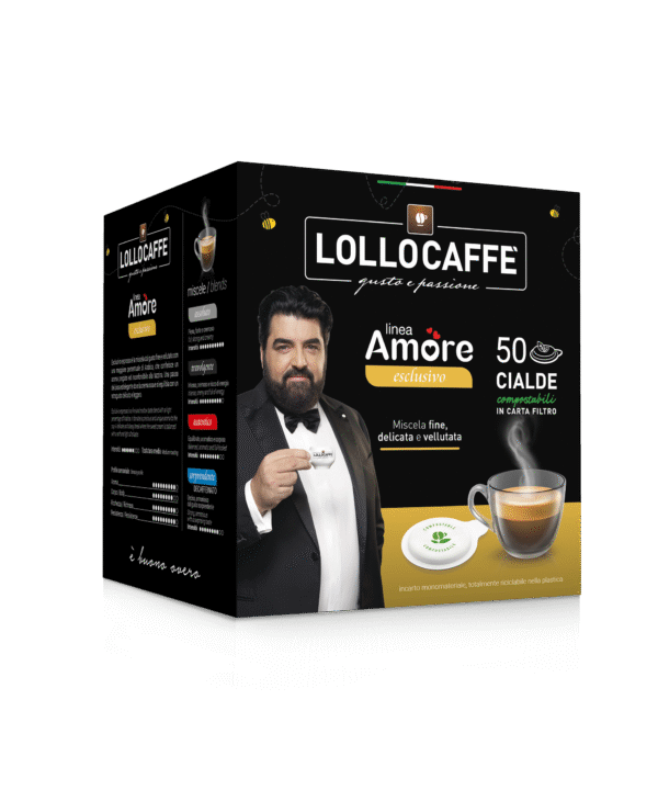 Lollo Caffè - Dosettes ESE 44 mm (cialde) – Exclusivo – 50 pcs