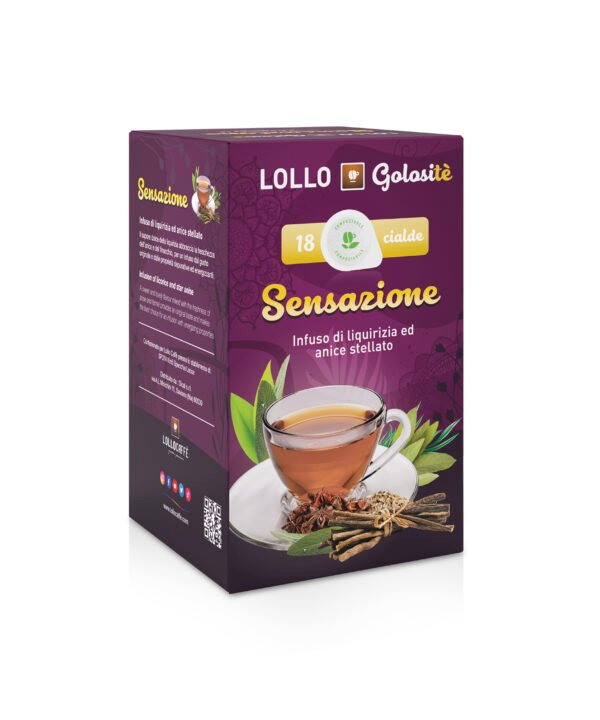 Lollo Golositè - Dosettes ESE44 - Sensazione - Infusion réglisse & anis étoilé - 18 pcs