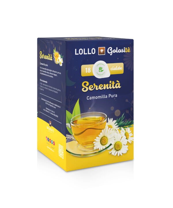Lollo Golositè - Dosettes ESE44 - Serenità – Infusion camomille - 18 pcs