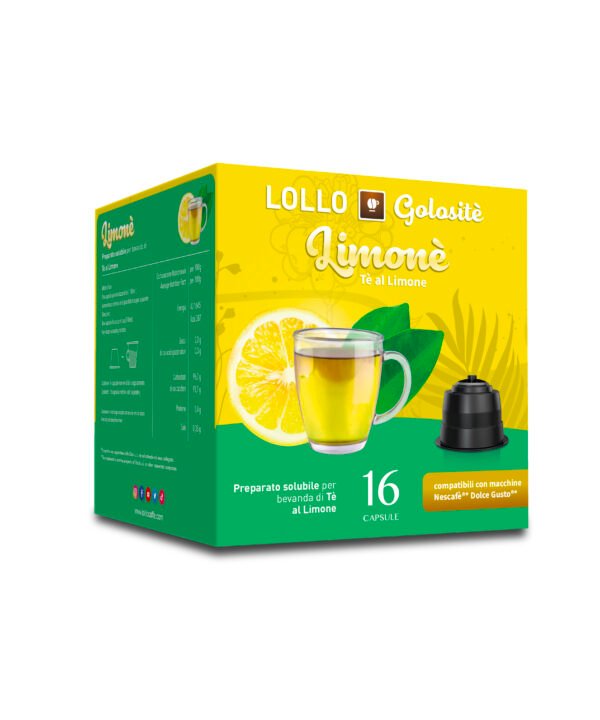 Lollo Golositè - Capsules compatibles Dolce Gusto® - Limonè - Thé citron - 16 pcs