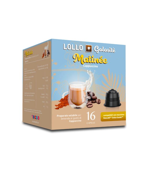 Lollo Golositè - Capsules compatibles Dolce Gusto® - Matinée - Cappuccino - 16 pcs